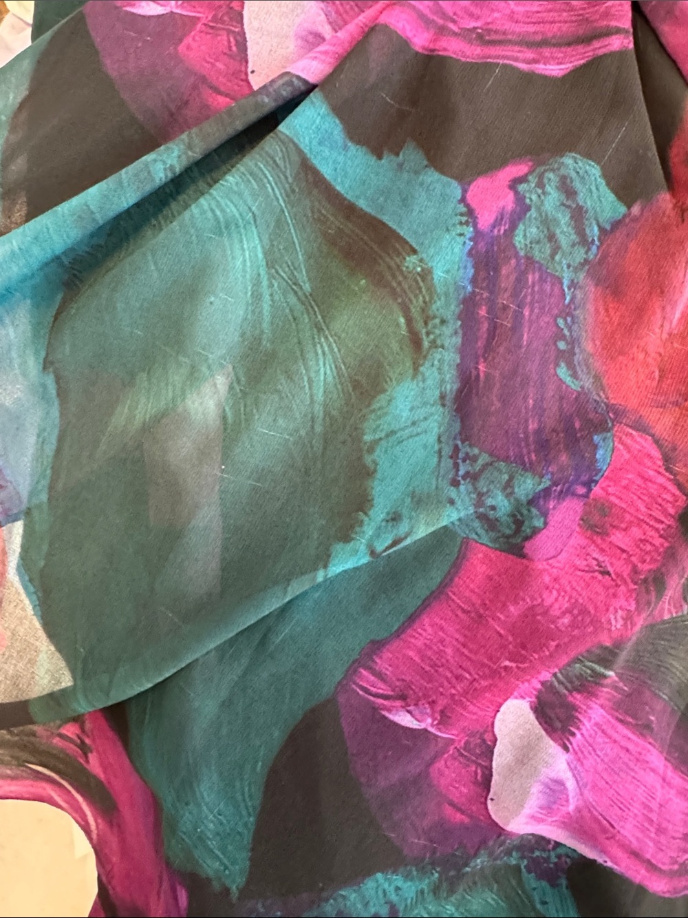 Hutch Bridge dress Teal & Magenta Floral Wrap - Picture 14 of 15